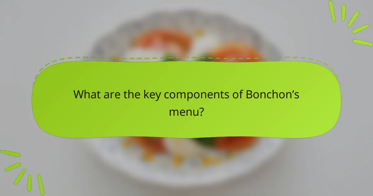 What are the key components of Bonchon’s menu?
