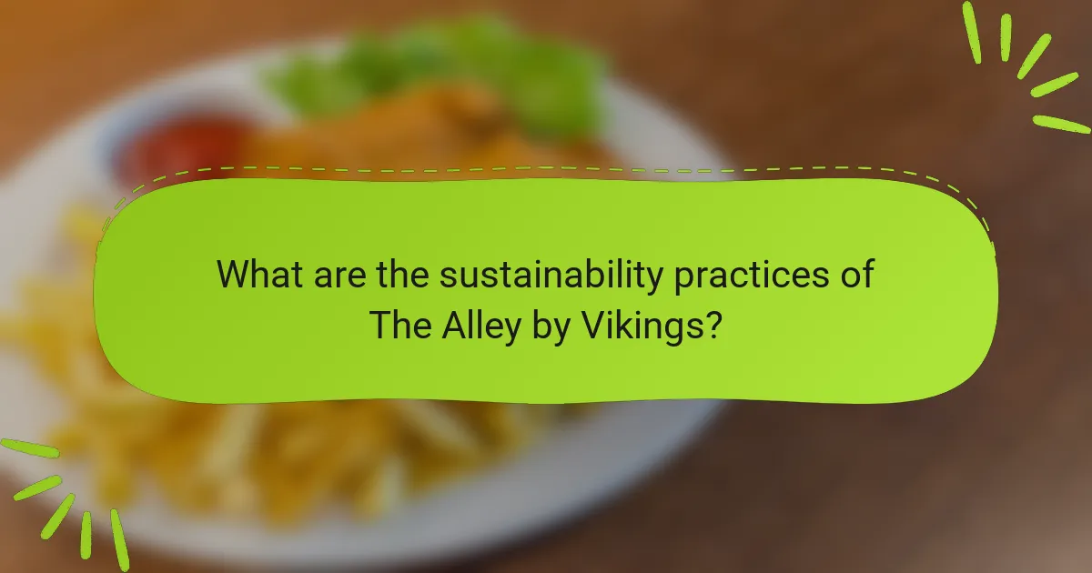What are the sustainability practices of The Alley by Vikings?
